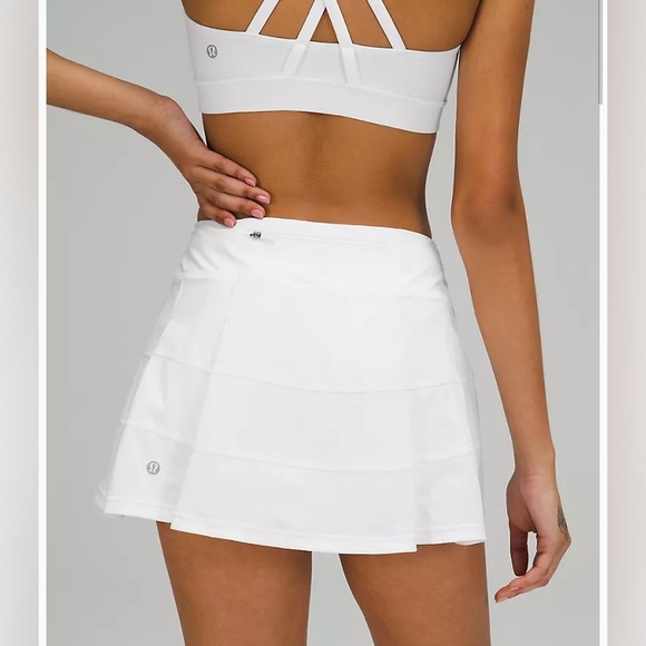 Lululemon Mid-rise Pace Rival Skirt, size 10, white - Picture 2 of 16